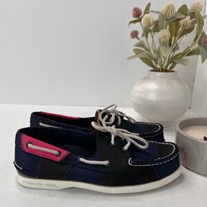 Sperry Authentic Original Bionic Boat Shoe Preppy Patchwork STS83732 Women 6
